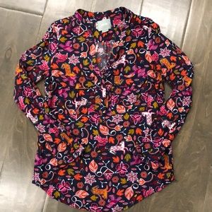 Anthropologie Maeve Patterned Top